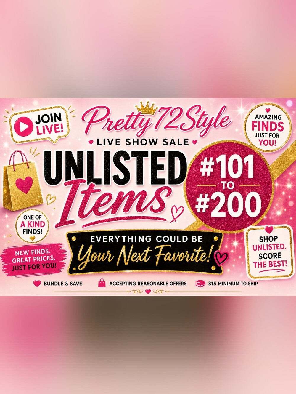 copy🛍️UNLISTED 101-200 Starting bids: $9 & Up Items 💎 Clothing • Jewelry •